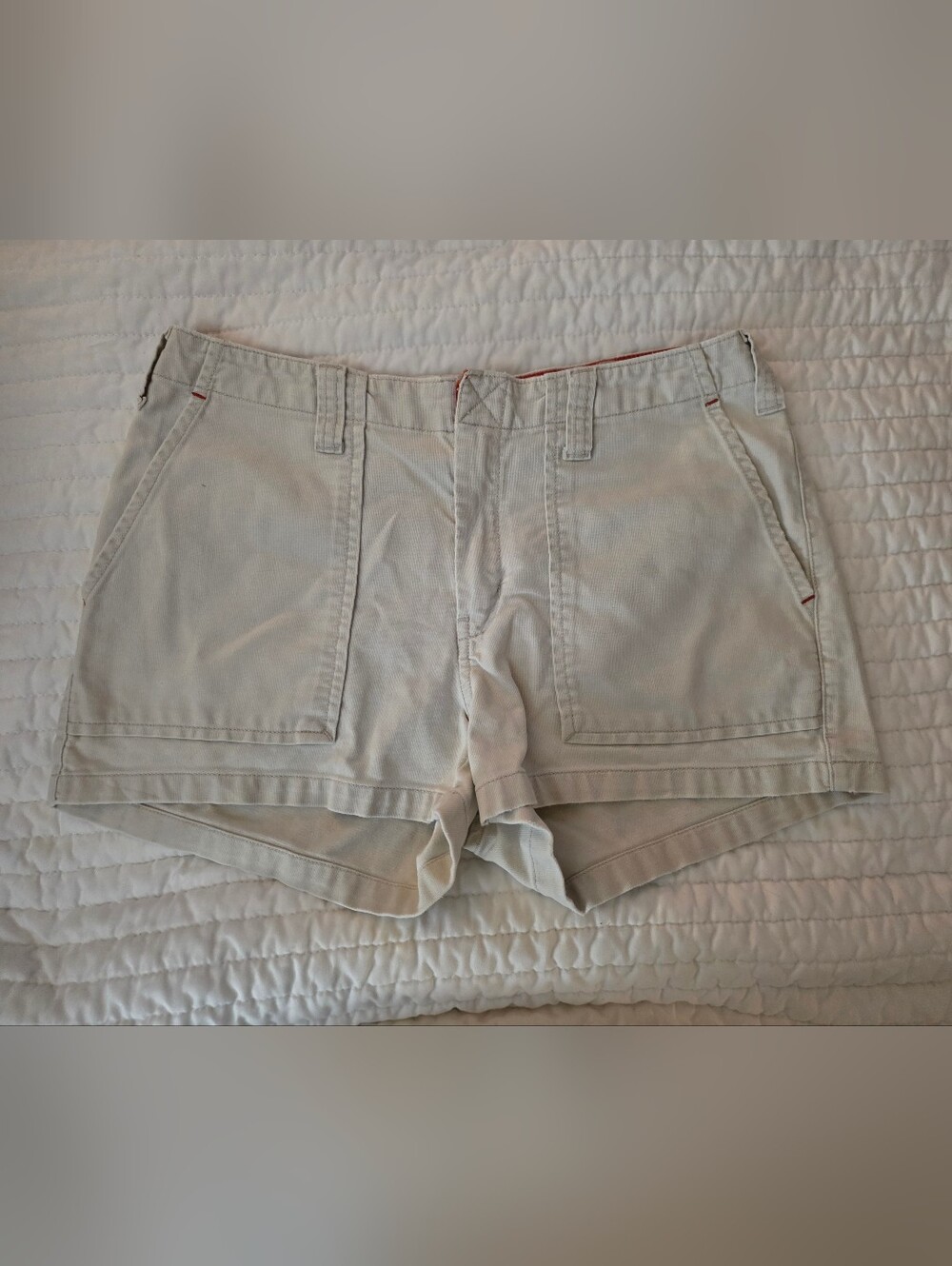 Vintage Abercrombie & Fitch Y2K Light Beige Khaki Utility Shorts